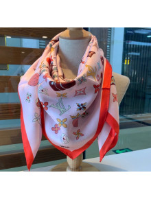 Louis Vuitton Silk Summer Square 70 Scarf 70x70cm Orange/Pink 2020