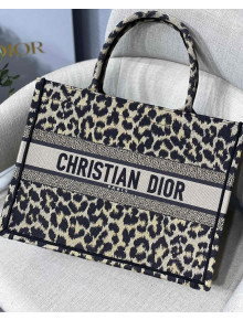 Dior Small Book Tote Bag in Beige Multicolor Mizza Embroidery 2021