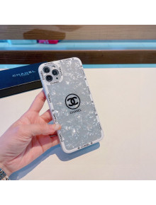 Chanel iPhone Case Silver/White 2021 1104102