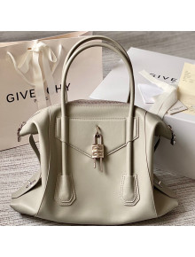 Givenchy Medium Antigona Soft Lock Bag in Smooth Leather Grey 2022