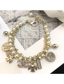 Chanel Bird Pearl Bracelet AB2131 2019