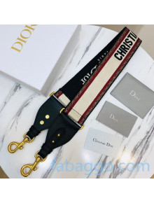 Dior 'Christian Dior' Embroidered Strap Red/Black 12 2020