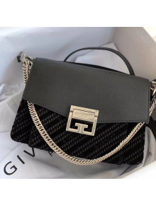 Givenchy 4G Velvet Small GV3 Shoulder Bag Black 2020