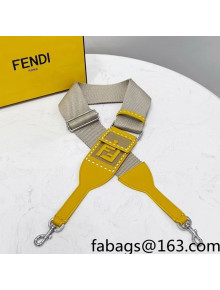 Fendi Strap You Ribbon Shoulder Strap Beige/Yellow 2021 912