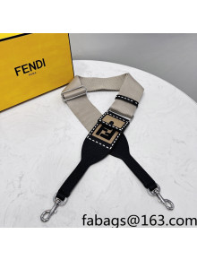 Fendi Strap You Ribbon Shoulder Strap Beige/Black 2021 912