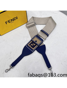 Fendi Strap You Ribbon Shoulder Strap Beige/Blue 2021 912