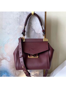 Givenchy Mystic Bag In Soft Baby Calfskin Leather Burgundy 2019