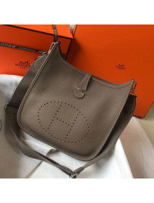 Hermes Evelyne Bag 29cm in Togo Calfskin Elephant Grey 2021