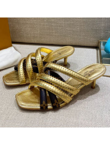 Louis Vuitton Revival Mules 5.5cm Gold 2021