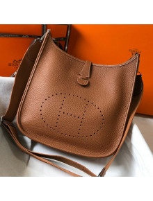 Hermes Evelyne Bag 29cm in Togo Calfskin Golden Brown 2021