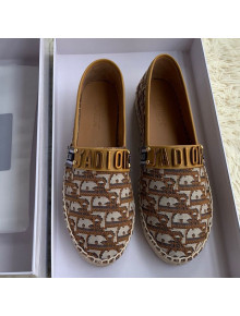 Dior J'Adior Espadrilles in Coffee Oblique Canvas 2019