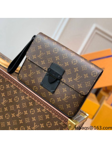 Louis Vuitton S Lock 4A Clutch in Monogram Canvas M80560 Black/Brown 2021