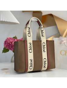 Chloe Medium Woody Felt Tote Bag Light Brown 2022