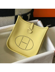 Hermes Evelyne Mini Bag 18cm in Togo Calfskin Chick Yellow 2021