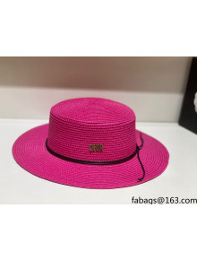 Dior Straw Wide Brim Hat DH31402 Rosy 2022