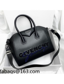 Givenchy Medium Antigona Bag in Embroidered Smooth Calfskin Black 2021