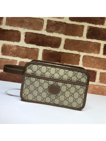 Gucci GG Canvas Travel Case Clutch with Interlocking G 625764 2020