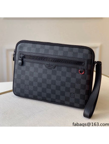 Louis Vuitton Utility Supple Pouch in Damier Canvas N60324 Black 2021