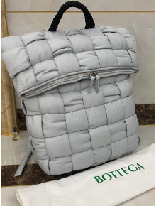 Bottega Veneta The Padded Nylon Packback Plaster Grey 2020