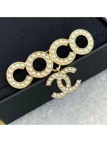 Chanel Pearl Coco Brooch AB5646 2021