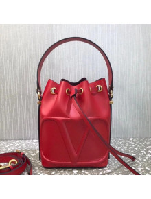 Valentino VLogo Bucket Bag 2600 Red 2021