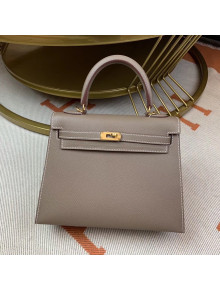 Hermes Kelly 25cm Original Epsom Leather Bag Etoupe