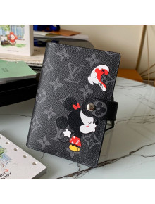 Louis Vuitton Small Ring Agenda Notebook Cover in Black Minnie Mouse Monogram Canvas Black 2021