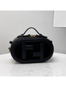 Fendi Mini Camera Bag in Black Leather and Suede 2021 8525 