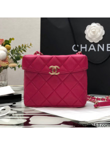 Chanel Lambskin Small Dinner Bag AS2877 Red 2021