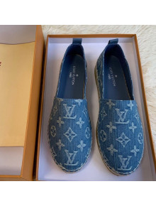 Louis Vuitton Starboard Monogram Demin Flat Espadrilles Light Blue 2019  