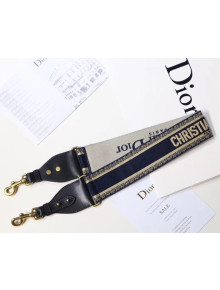 Dior Canvas "Christian Dior" Shoulder Strap Blue 2018