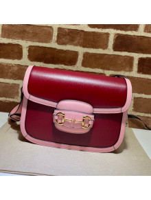 Gucci Horsebit 1955 Shoulder Bag 602204 Ruby Red/Pink 2021