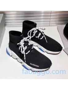 Balenciaga Speed Knit Sock Lace-up Boot Sneaker Black 01 2020 ( For Women and Men)