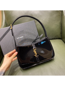 Saint Laurent LE 5 À 7 Hobo Bag in Patent Leather 657228 Gold 2021