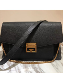 Givenchy Medium GV3 Bag in Grained and Suede Leather Black 2018