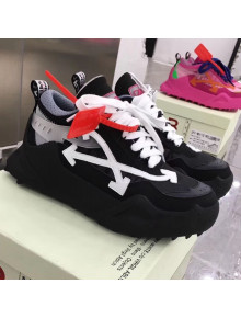 Off-White C/O ODSY-1000  Mesh and Calfskin Sneakers Black 2019 (For Women and Men)