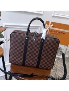 Louis Vuitton Porte-Documents Voyage PM Bag in Damier Canvas N41466 Brown 2021