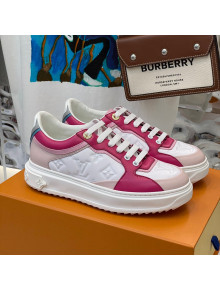 Louis Vuitton Time Out Sneaker in Monogram-embossed Leather White/Pink 2022