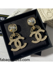 Chanel CC Short Earrings Gold 2021 110848