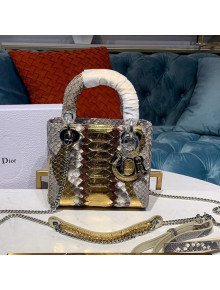 Dior Mini Lady Dior Bag in Python Leather 2021