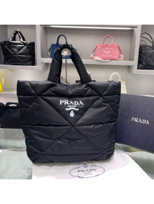 Prada Padded Re-Nylon Tote Bag 2VG082 Black 2021 02