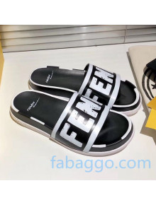 Fendi Roma Joshua Vide Leather Slide Sandal Black 02 2020 