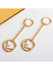 Fendi F Is Fendi Long Earrings Gold 2020