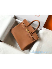 Hermes Birkin Bag 30cm in Epsom Calfskin Brown/Gold (Half Handmade) 2021