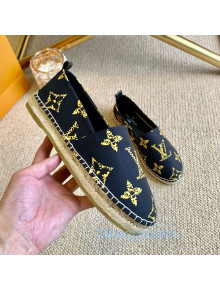 Louis Vuitton Starboard Animal Print Monogram Flat Espadrilles Black/Yellow (For Women and Men)