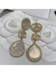 Chanel Pearl Crystal Earrings 2021 110854