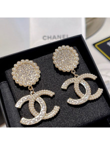 Chanel Pearl Crystal Earrings 2021 110855