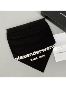 Alexander Wang Logo Cotton Mask Black 2021