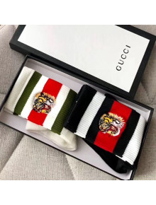 Gucci Embroidered Tiger Socks 2019