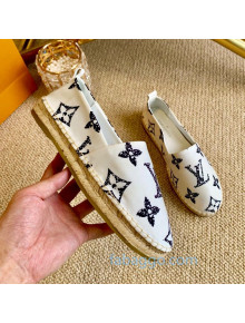 Louis Vuitton Starboard Animal Print Monogram Flat Espadrilles White/Black (For Women and Men)